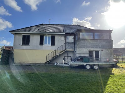 La face arrière de la maison avec l’ancienne véranda