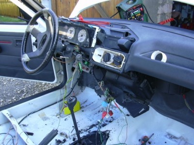 le commencement!!! on tire les cables...