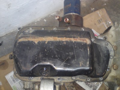 moteur à l'envers afin de tomber le carter