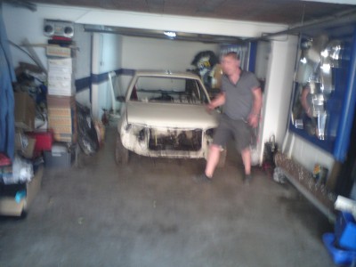 repose de la voiture sur roues