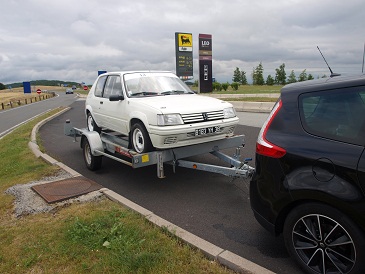 Porte-voiture chargé de weber33