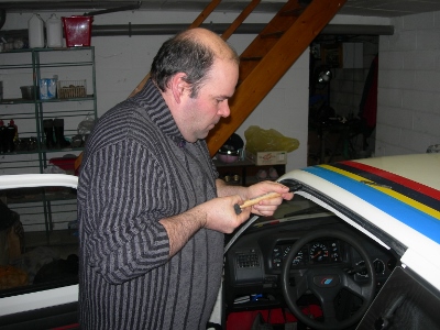 pose du coté gauche