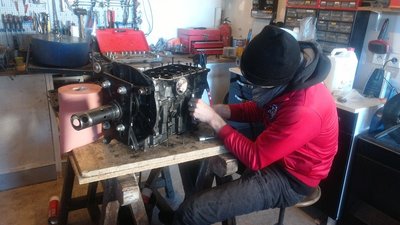 Le Beauf' qui bosse bien au chaud sous son bonnet