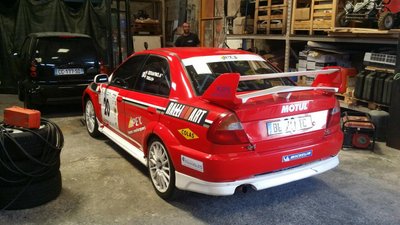 Mitsubishi evo 6 groupe A, <br />320 cv <br />Boite 6 sequentielle <br />(Voiture actuel)