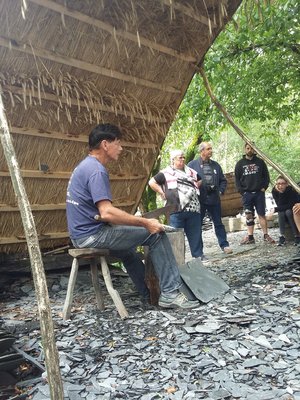 La visite d'une carrière d ardoise