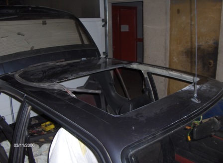 Découpe du Toit ouvrant