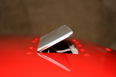 Vue exterieur (juste après peinture de la caisse ce qui explique le rouge sur le gris)