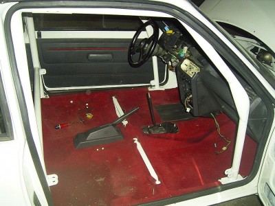 mise en place de la moquette