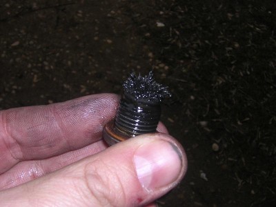 limaille sur bouchon de vidange