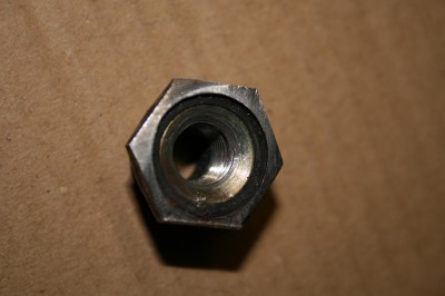 Entretoise de filetage quasi terminée
