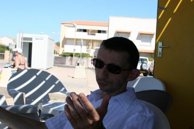 En pleine discussion sur la qualité du rosé local.............!!!!!!!!!