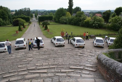 arrivée au chateau