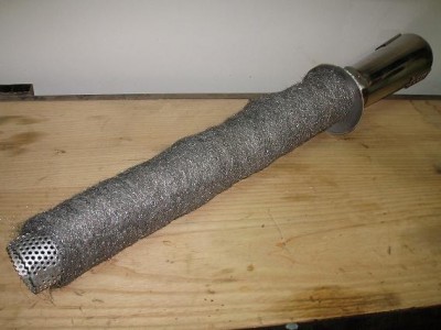1er couche : laine ou paille d'inox
