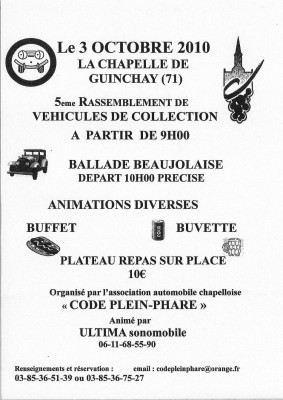 Un club fourni en voitures très variées, le temple de la Citroën SM n'est pas loin de là.
