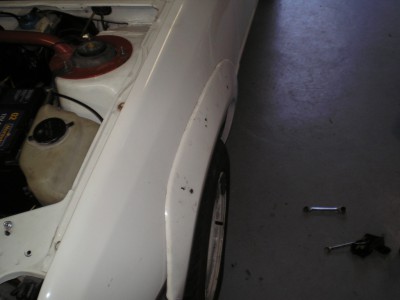 mise en place sur la voiture