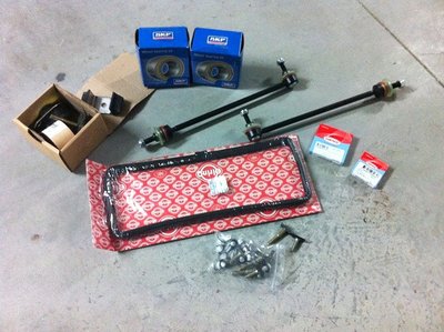 Roulements AV, Kit support moteur, Biellettes barre stab, Divers joints et agraphes