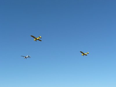 les avions anciens étaient de sortie également