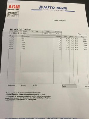 Par contre le prix des clips et agraffes c'est pas pour rire :-/